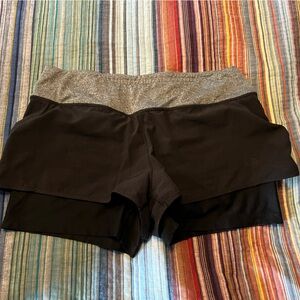 Black athletic shorts